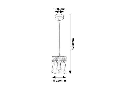 Lustra Suspendata Cardamom, 1 x E14, Gri