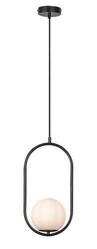 Lustra Suspendata Ghita Premium, 1 x E27, Negru