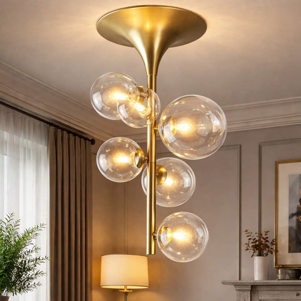 Lustra Aslov Premium, 6 x G9, Auriu