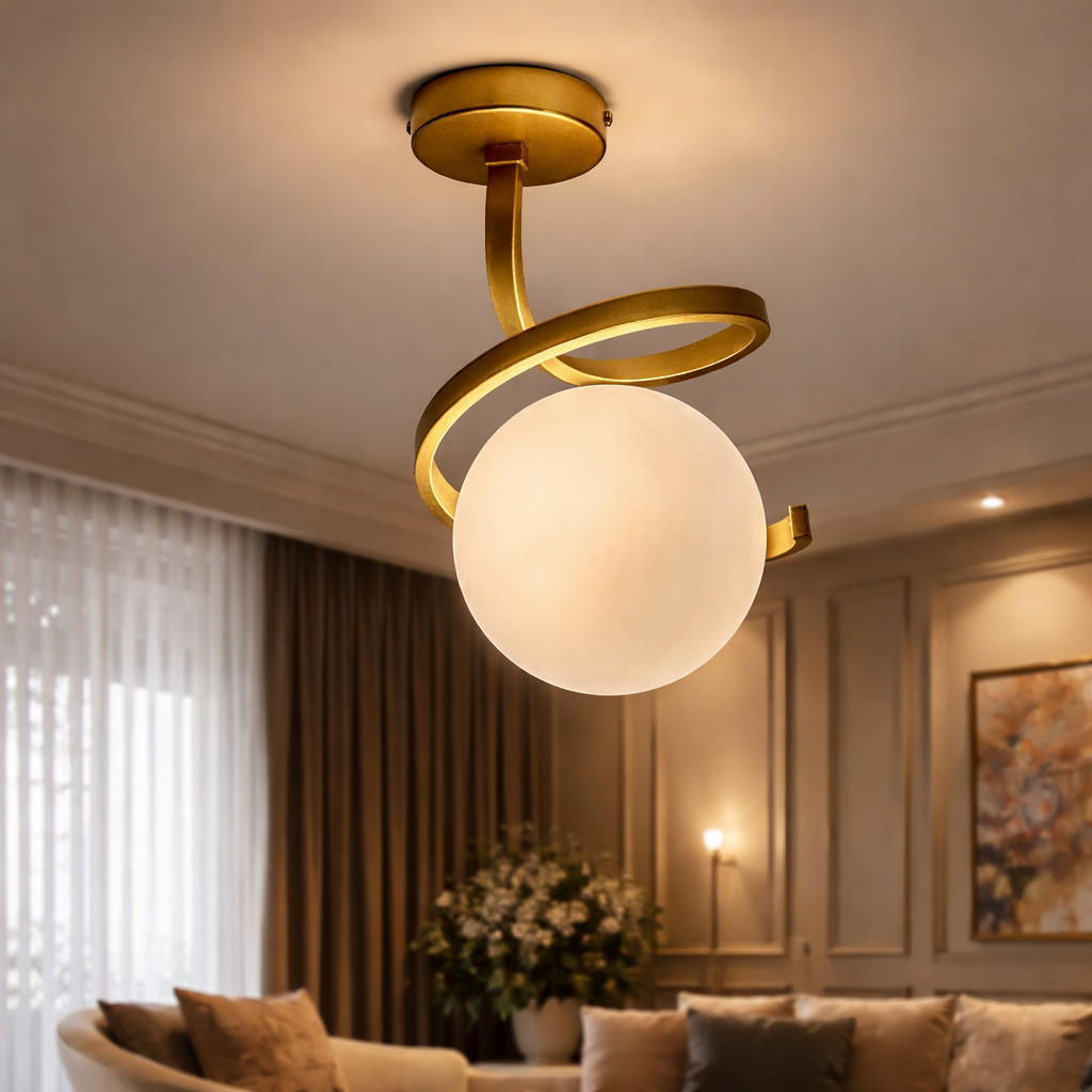 Lustra Sarabi Premium, 1 x E27, auriu
