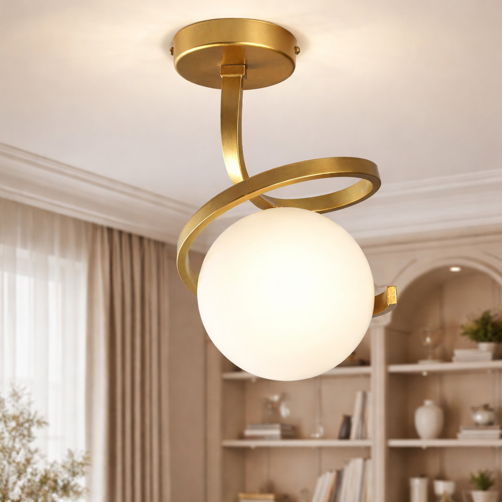 Lustra Sarabi Premium, 1 x E27, auriu
