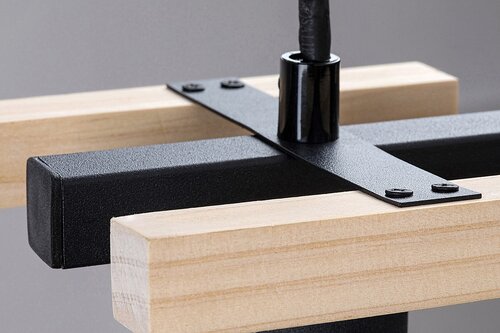 Lustra Suspendata Niylah, 1 x E27, Negru / Maro