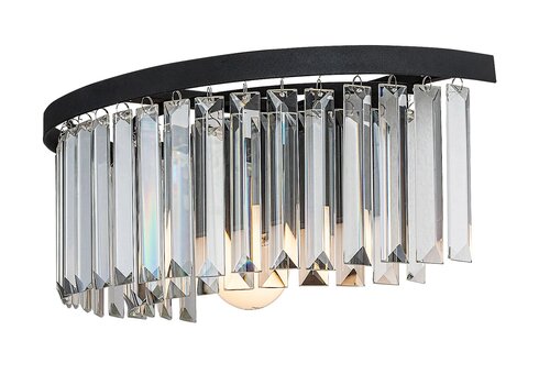 Aplica Eloisa, 1 x E27, Negru