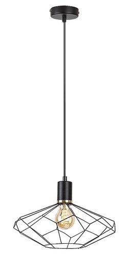 Lustra Suspendata Fran, 1 x E27, Negru