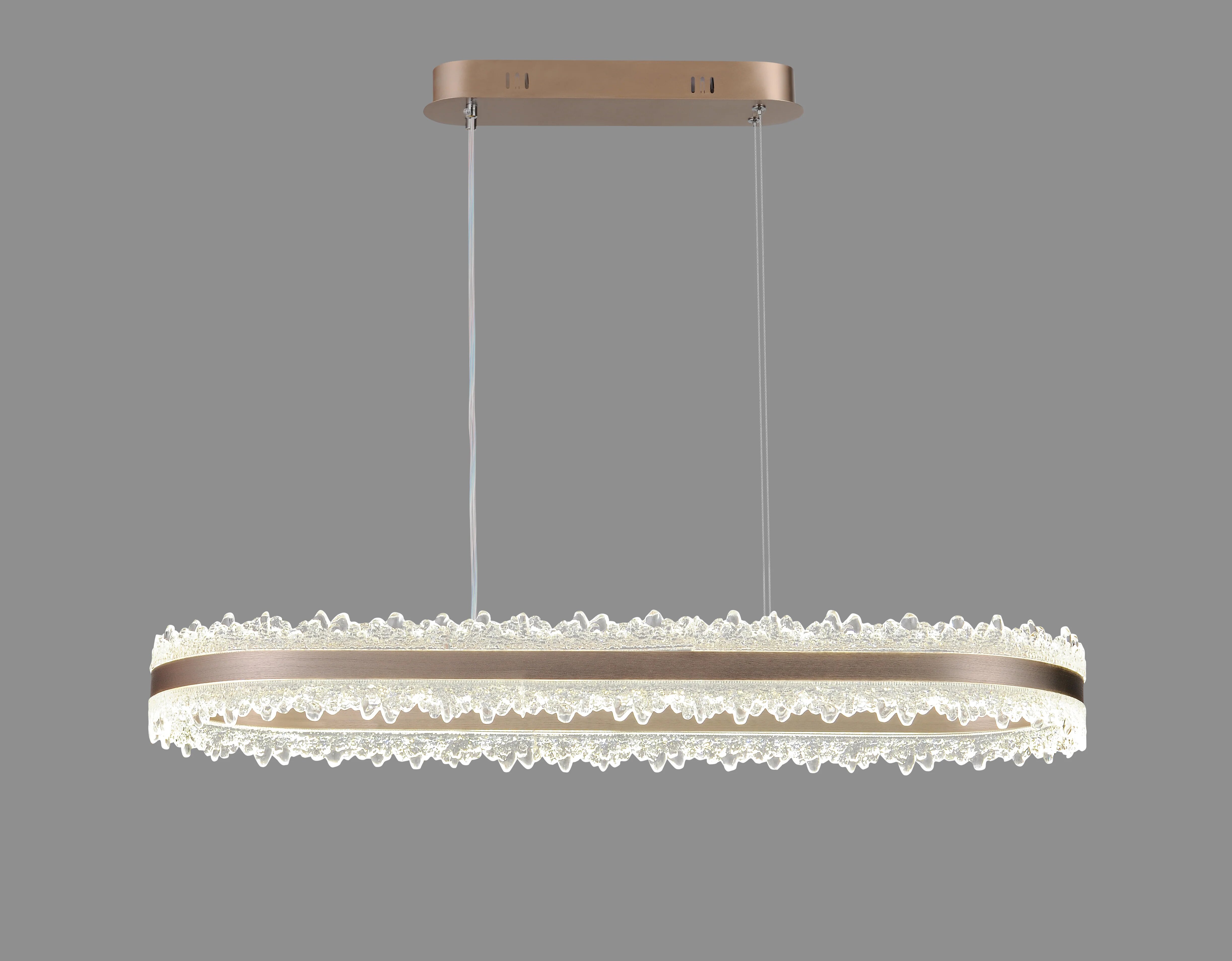 Pendul LED cu Telecomanda, 200W, 3 tipuri de lumina, Maro
