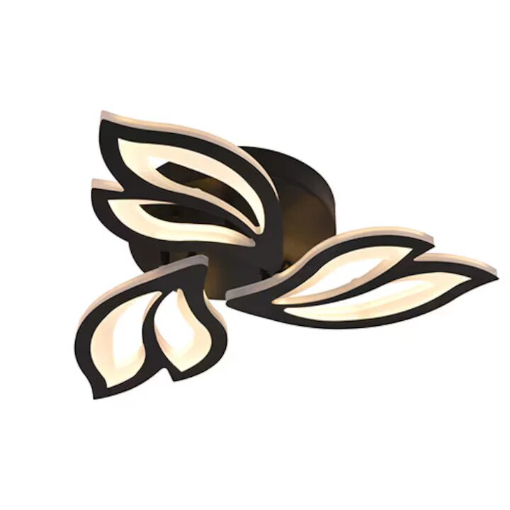 Lustra LED cu Telecomanda, 72W, 3 tipuri de lumina, Negru