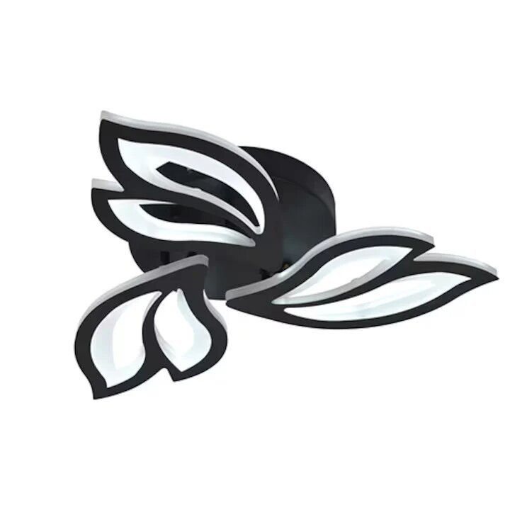 Lustra LED cu Telecomanda, 72W, 3 tipuri de lumina, Negru