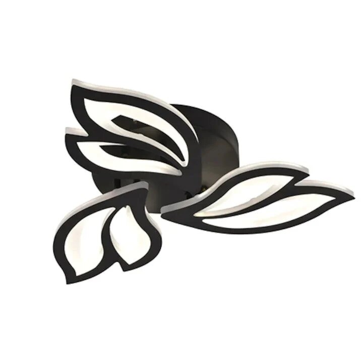 Lustra LED cu Telecomanda, 72W, 3 tipuri de lumina, Negru