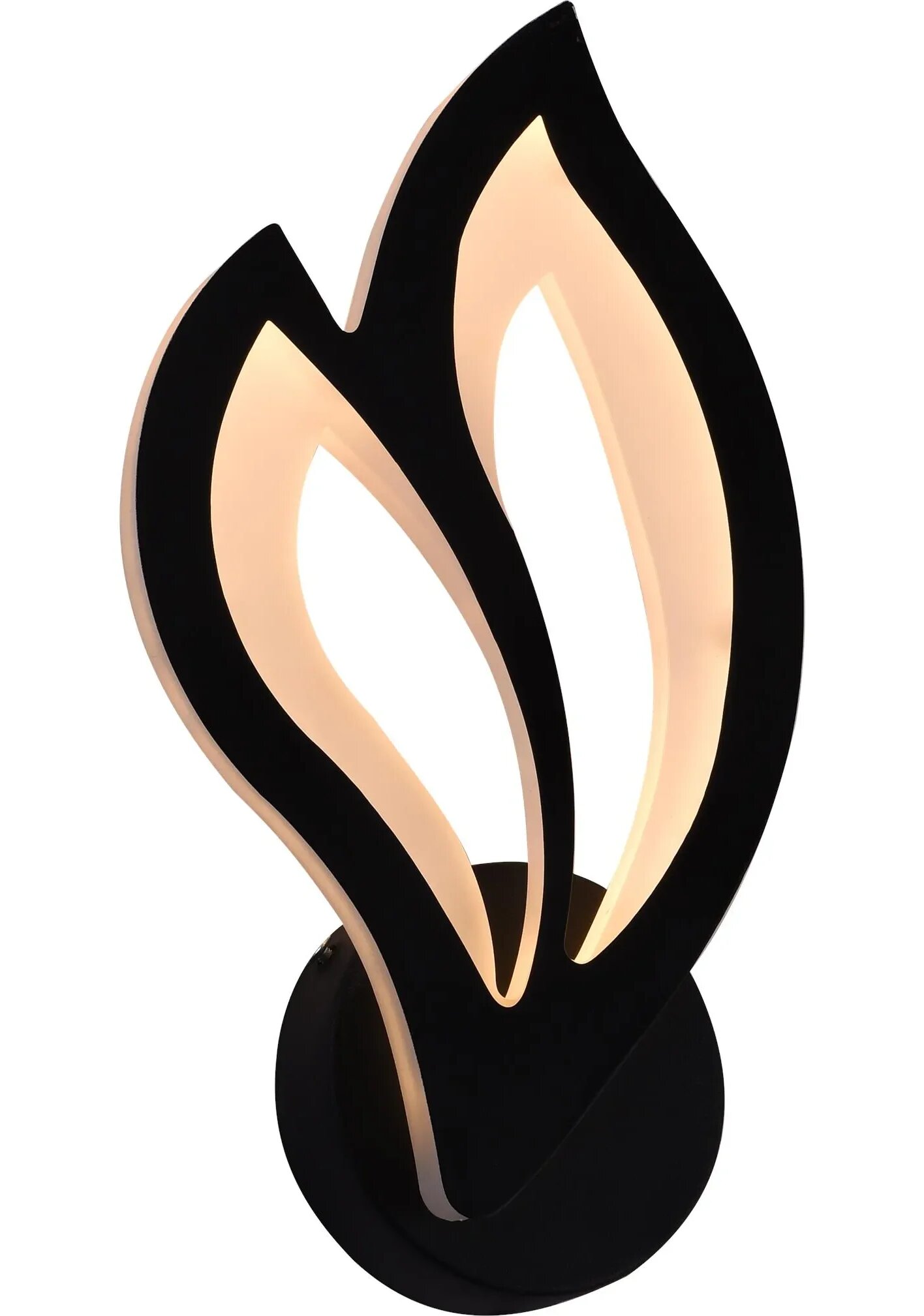 Aplica LED, 24W, 3 tipuri de lumina, Negru