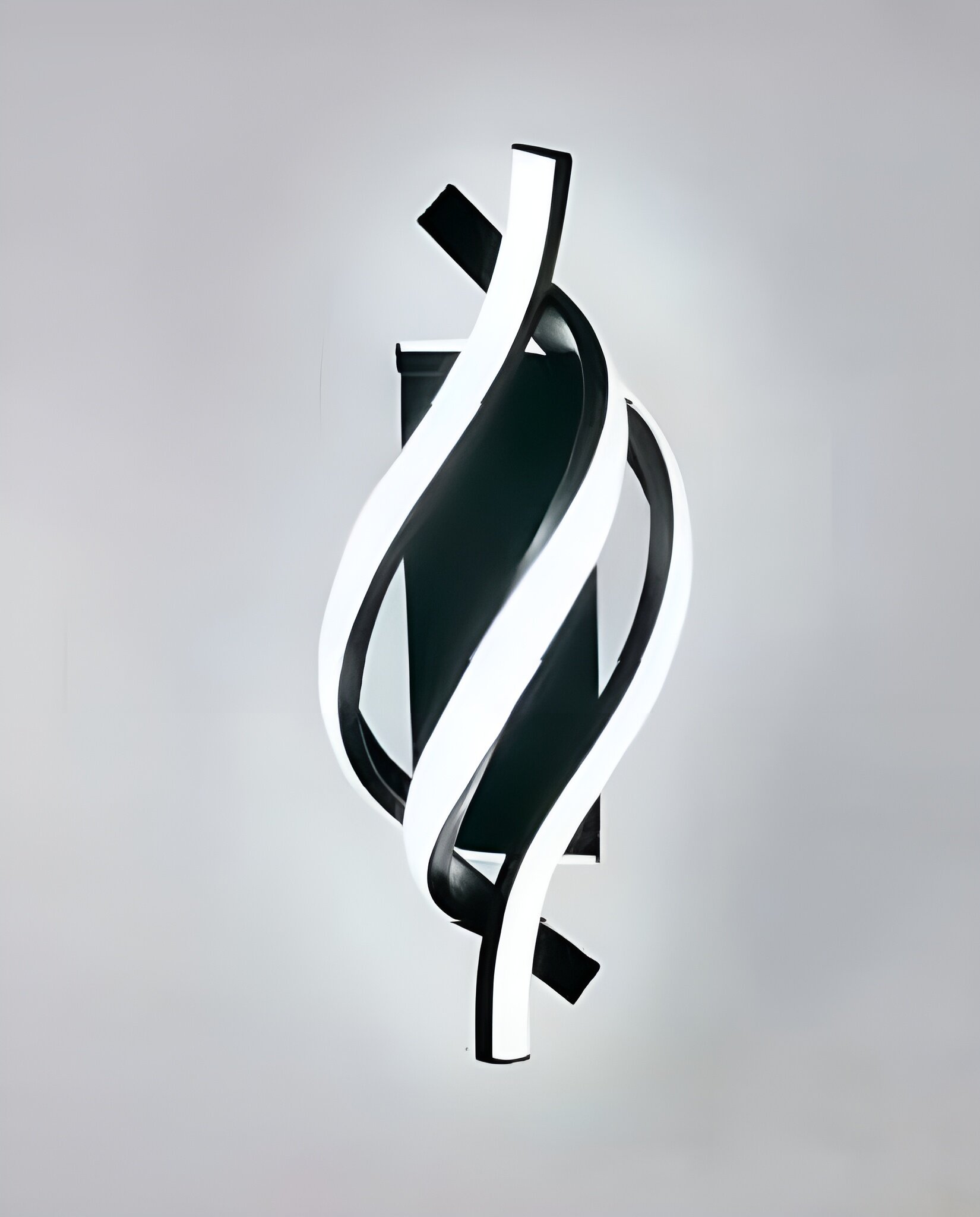 Aplica LED, 44W, 3 tipuri de lumina, Negru