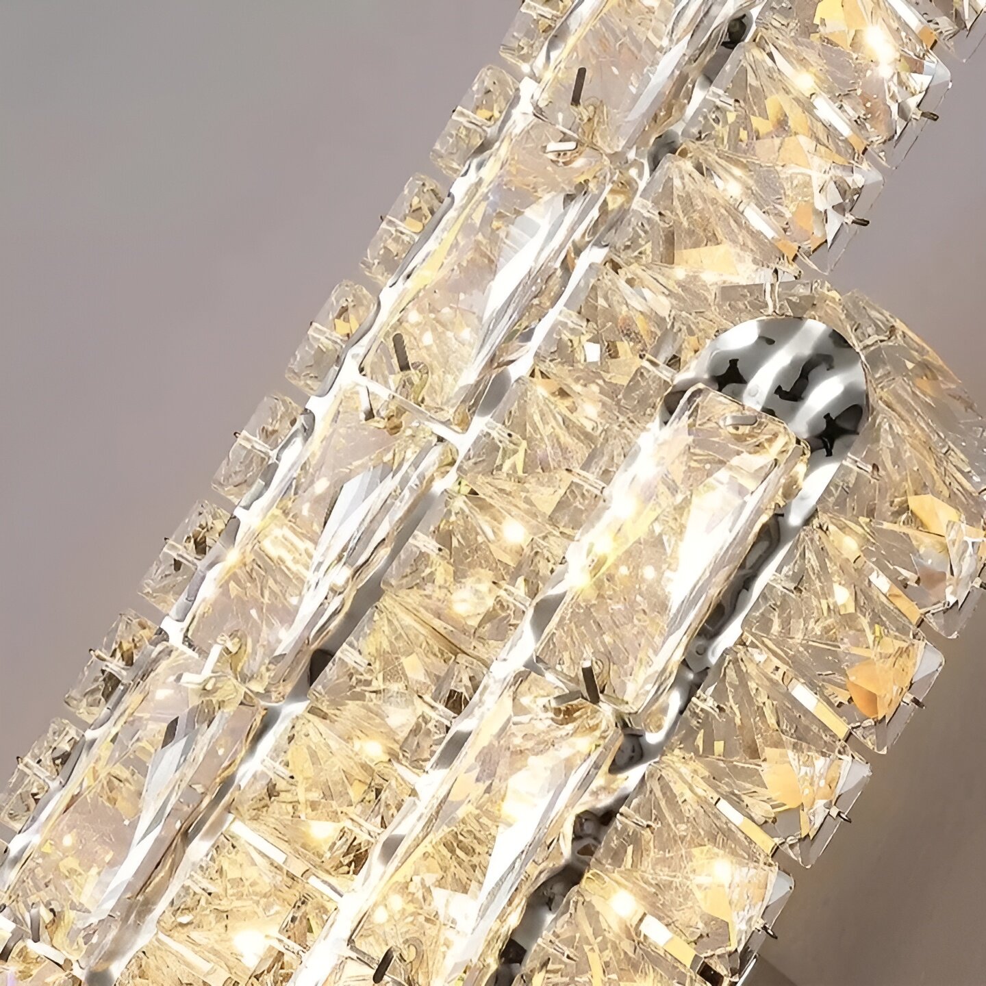 Aplica LED Cristal, 10W, 3 Tipuri de lumina, Auriu