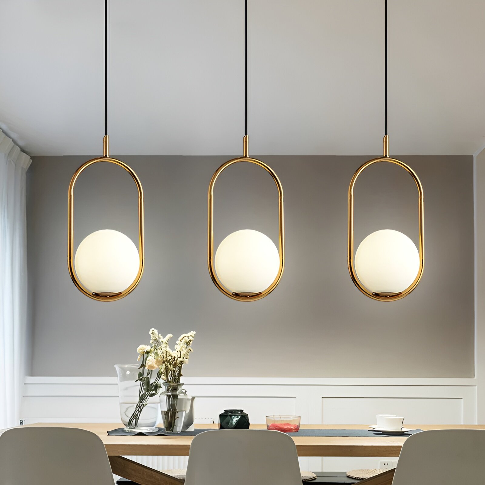 Pendul cu abajur, 1 x E14, Auriu