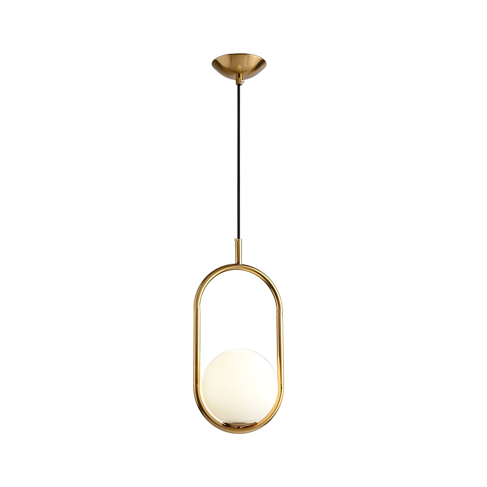 Pendul cu abajur, 1 x E14, Auriu