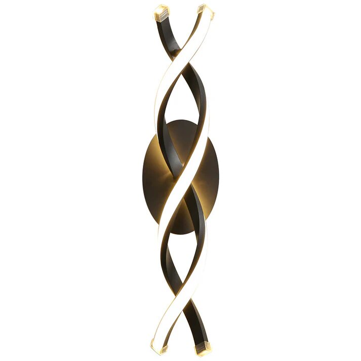 Aplica LED, 36W, 3 tipuri de lumina, Negru