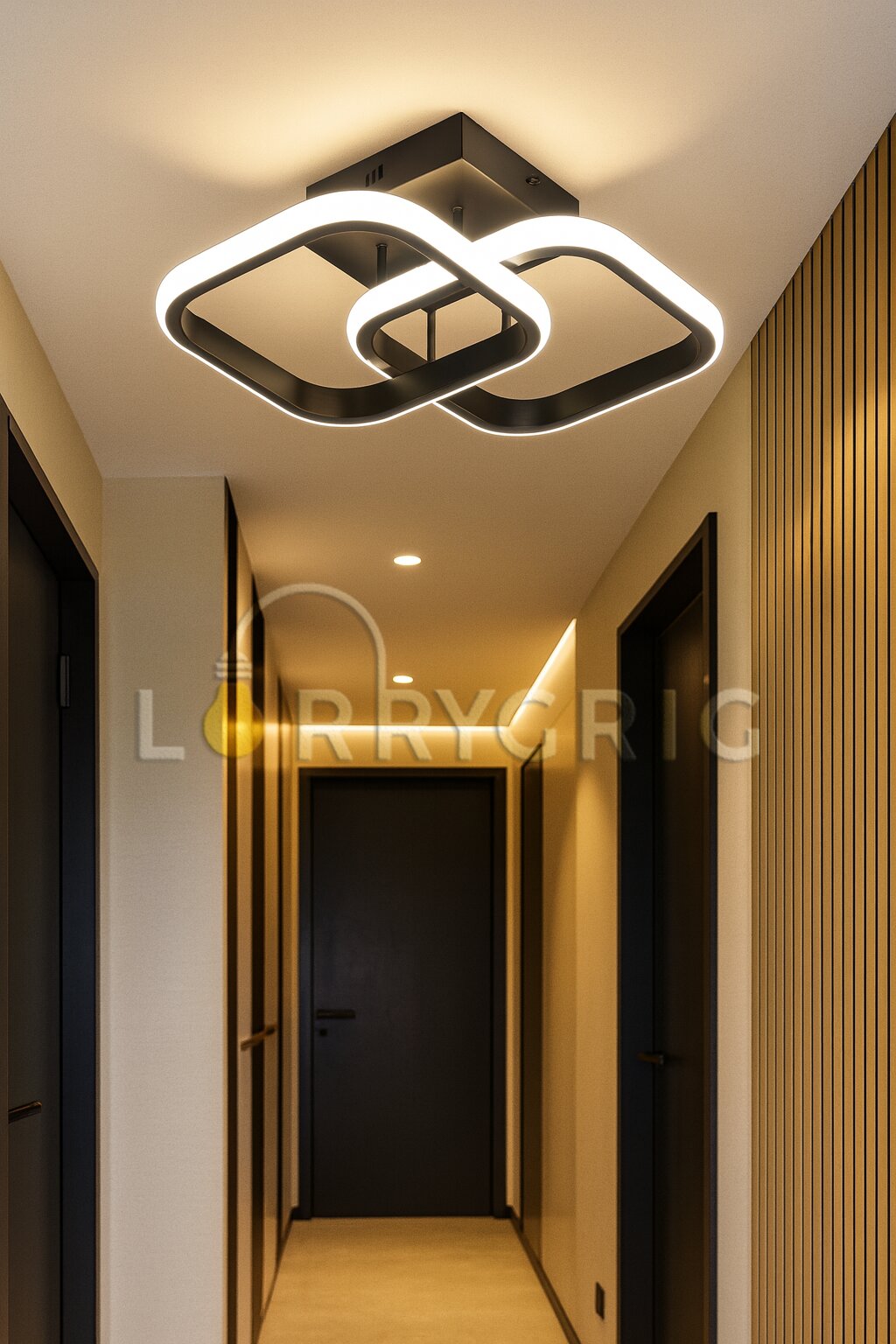 Aplica LED, 36W, 3 tipuri de lumina, Negru