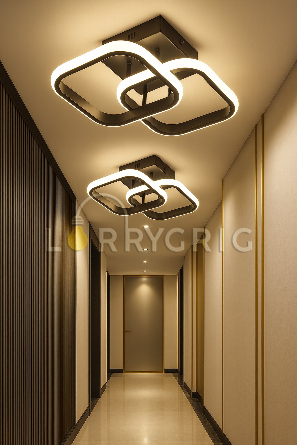 Aplica LED, 36W, 3 tipuri de lumina, Negru