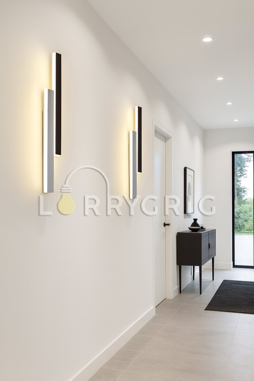 Aplica LED, 36W, 3 tipuri de lumina, Alb/Negru