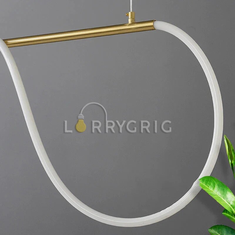 Pendul LED cu Telecomanda, 50W, 3 tipuri de lumina, Auriu/Alb