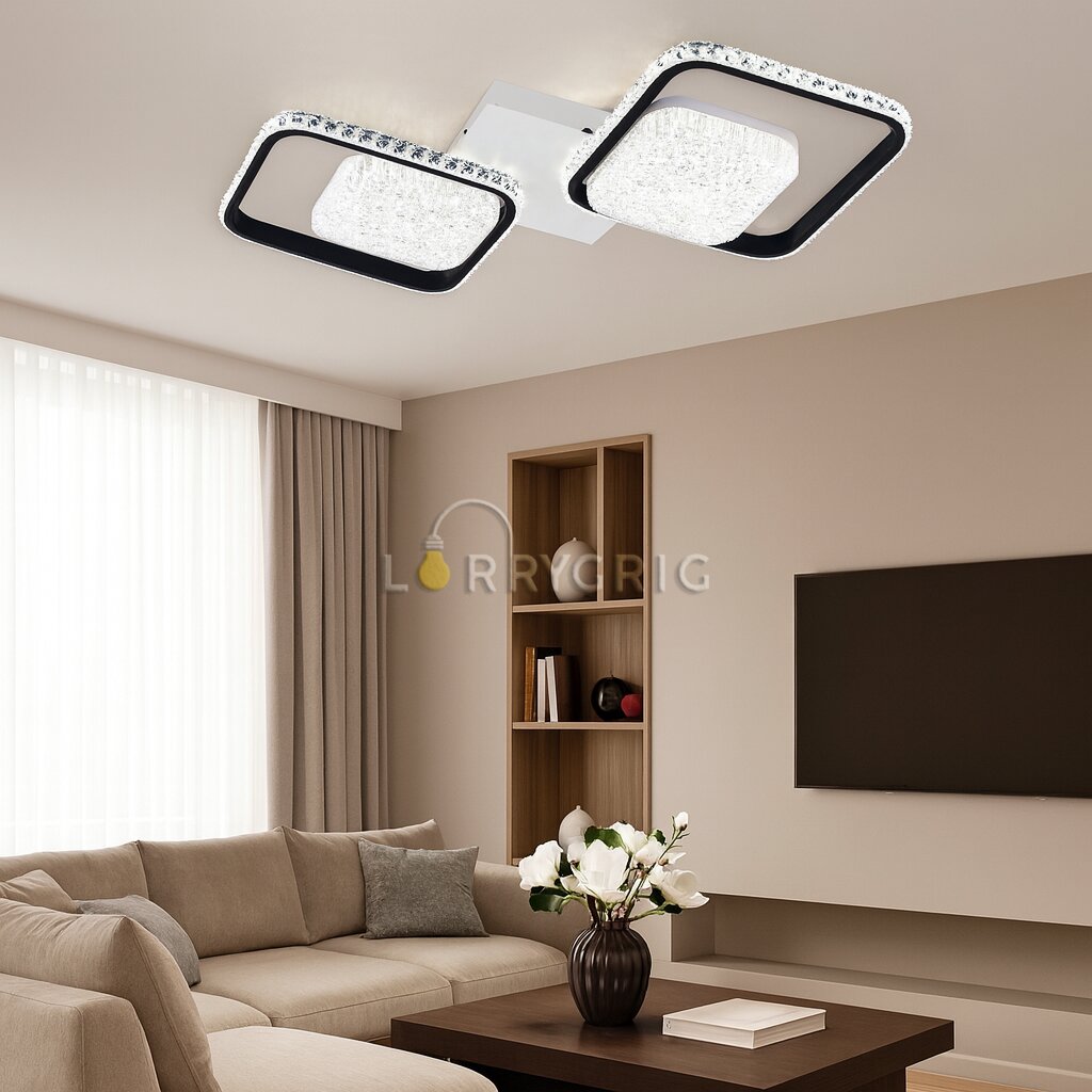 Lustra LED cu Telecomanda, 108W, 3 tipuri de lumina, Alb