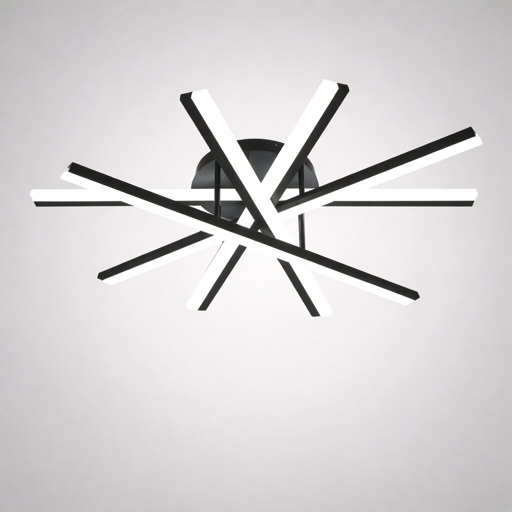 Lustra LED cu Telecomanda, 95W, 3 tipuri de lumina, Negru