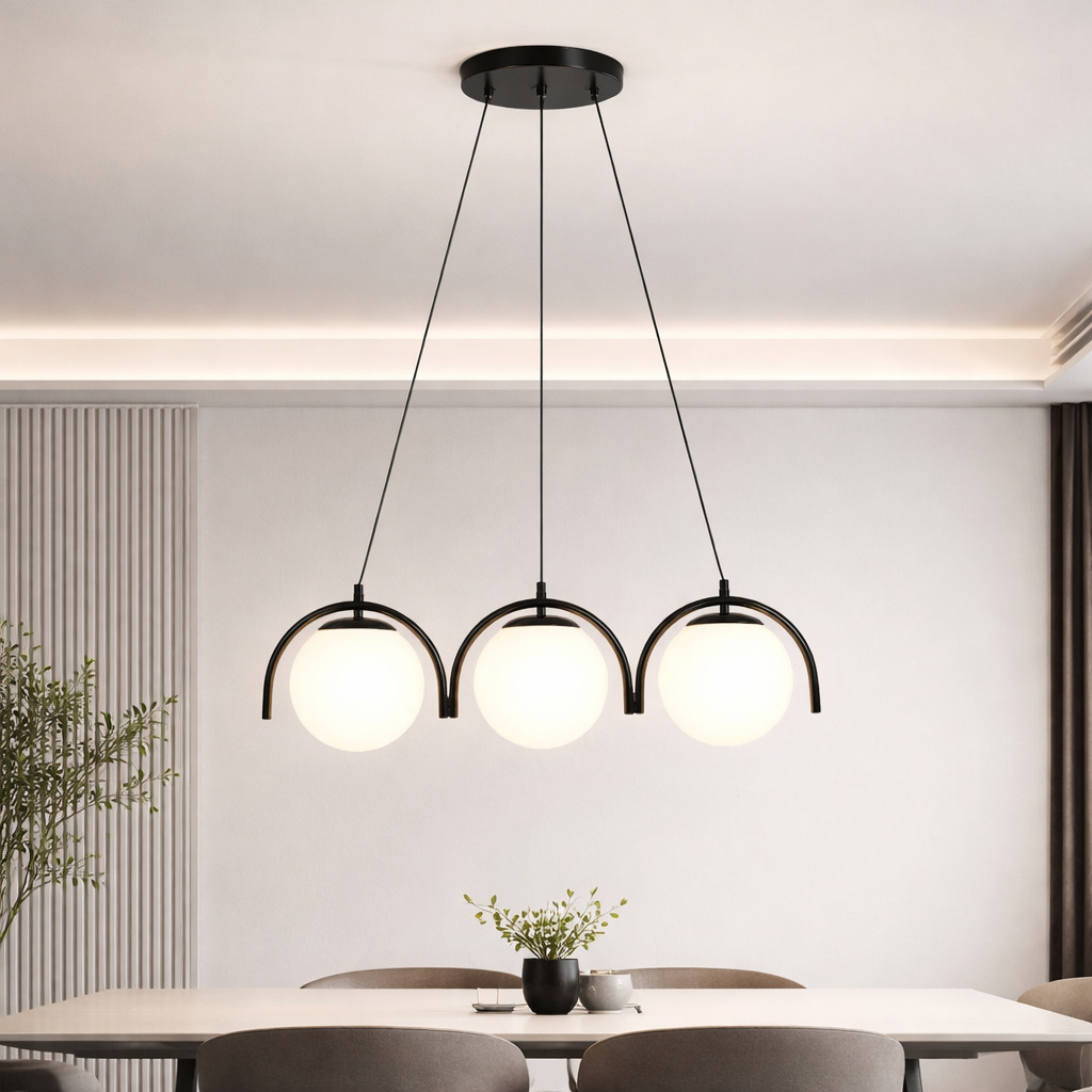 Pendul Glace, 3 x E27, Negru