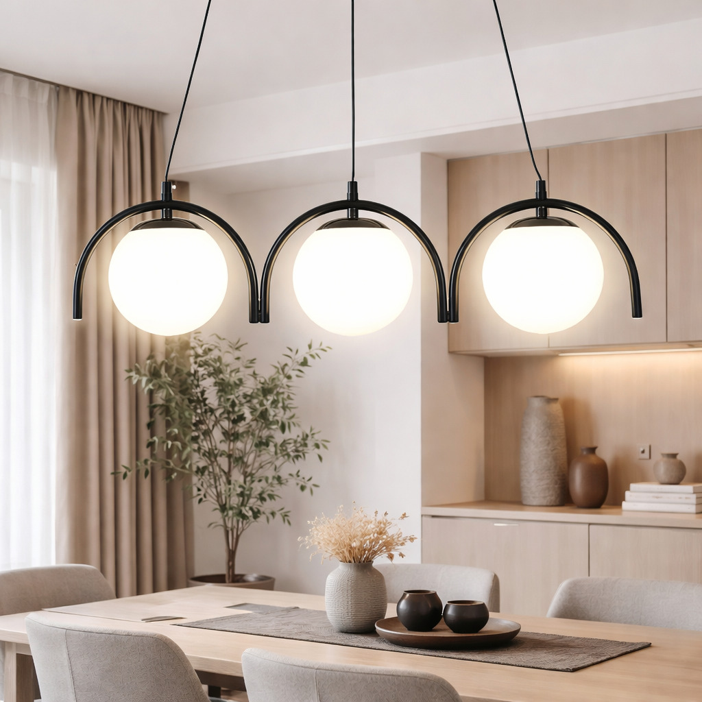 Pendul Glace, 3 x E27, Negru