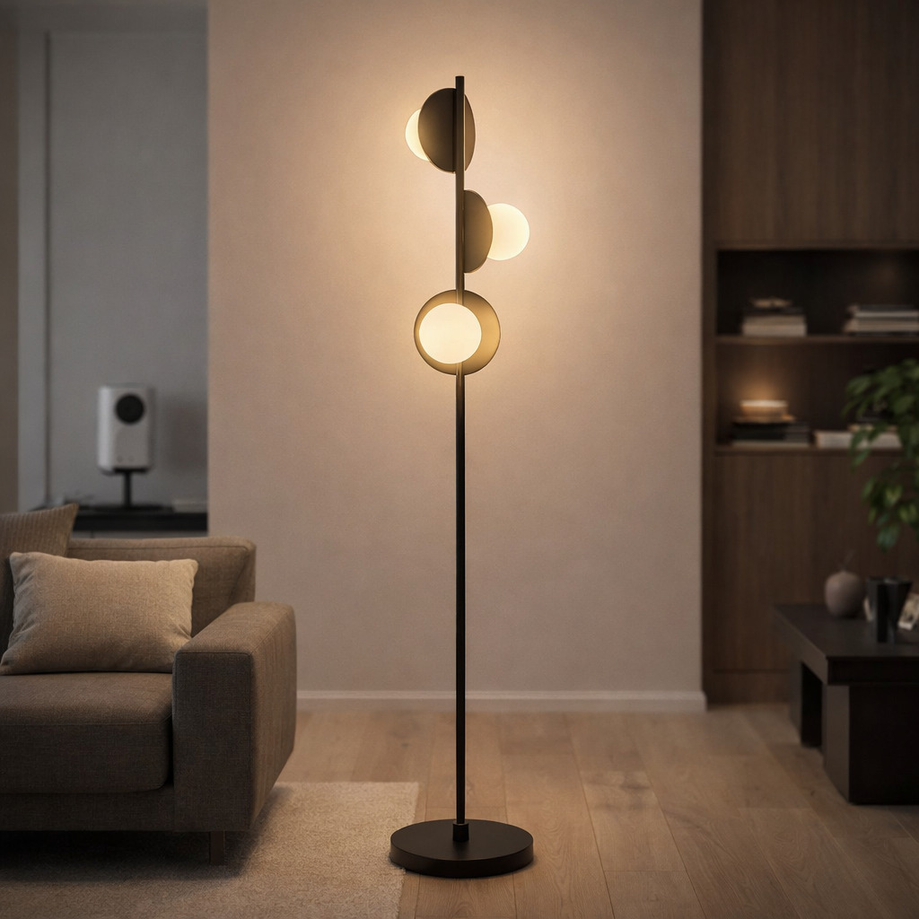 Lampadar Jules, 3 x G9, Negru