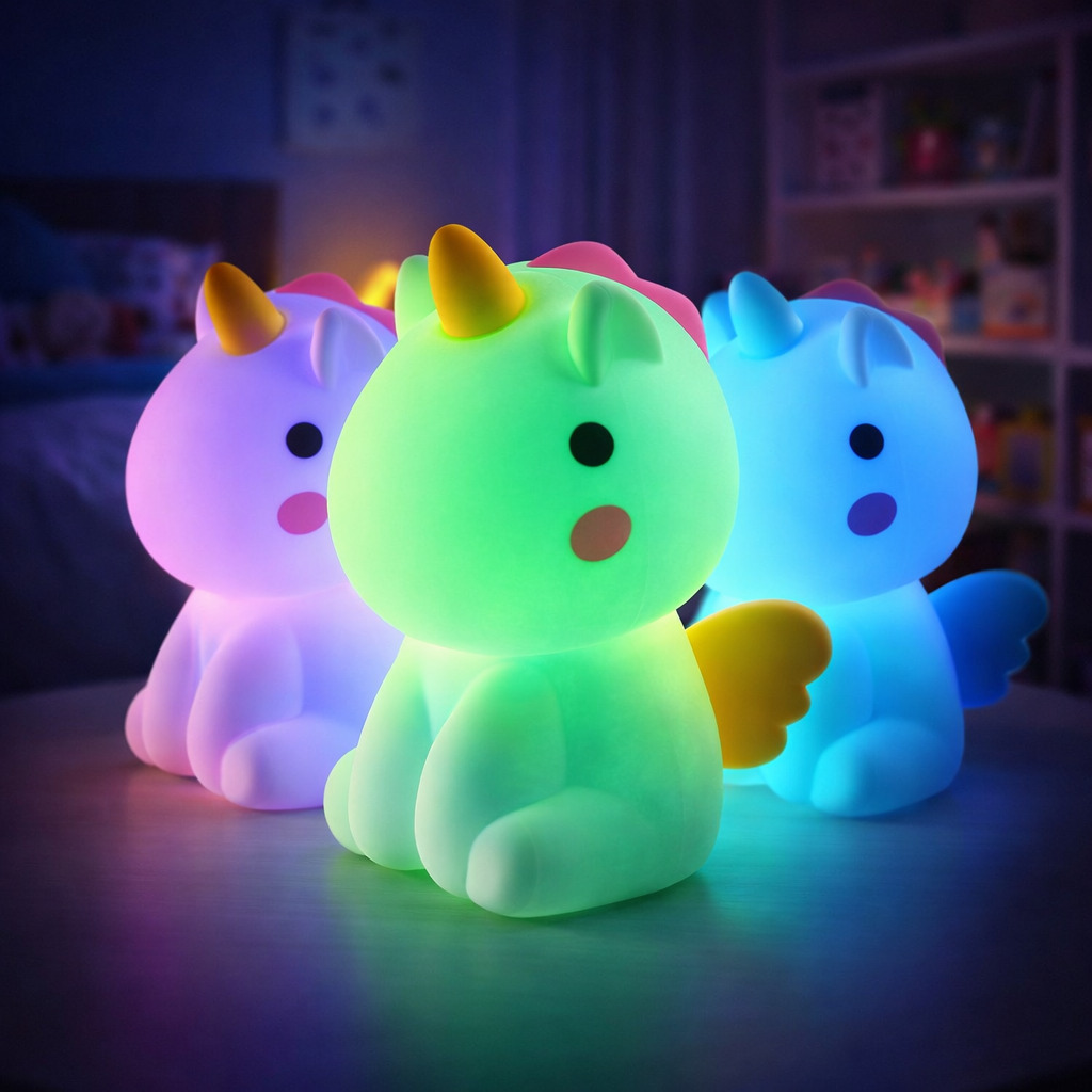 Lampa de veghe Unicorn LED RGB