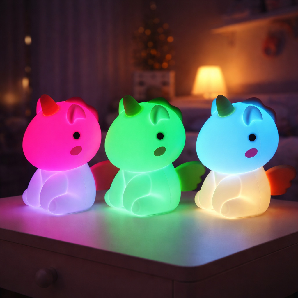 Lampa de veghe Unicorn LED RGB