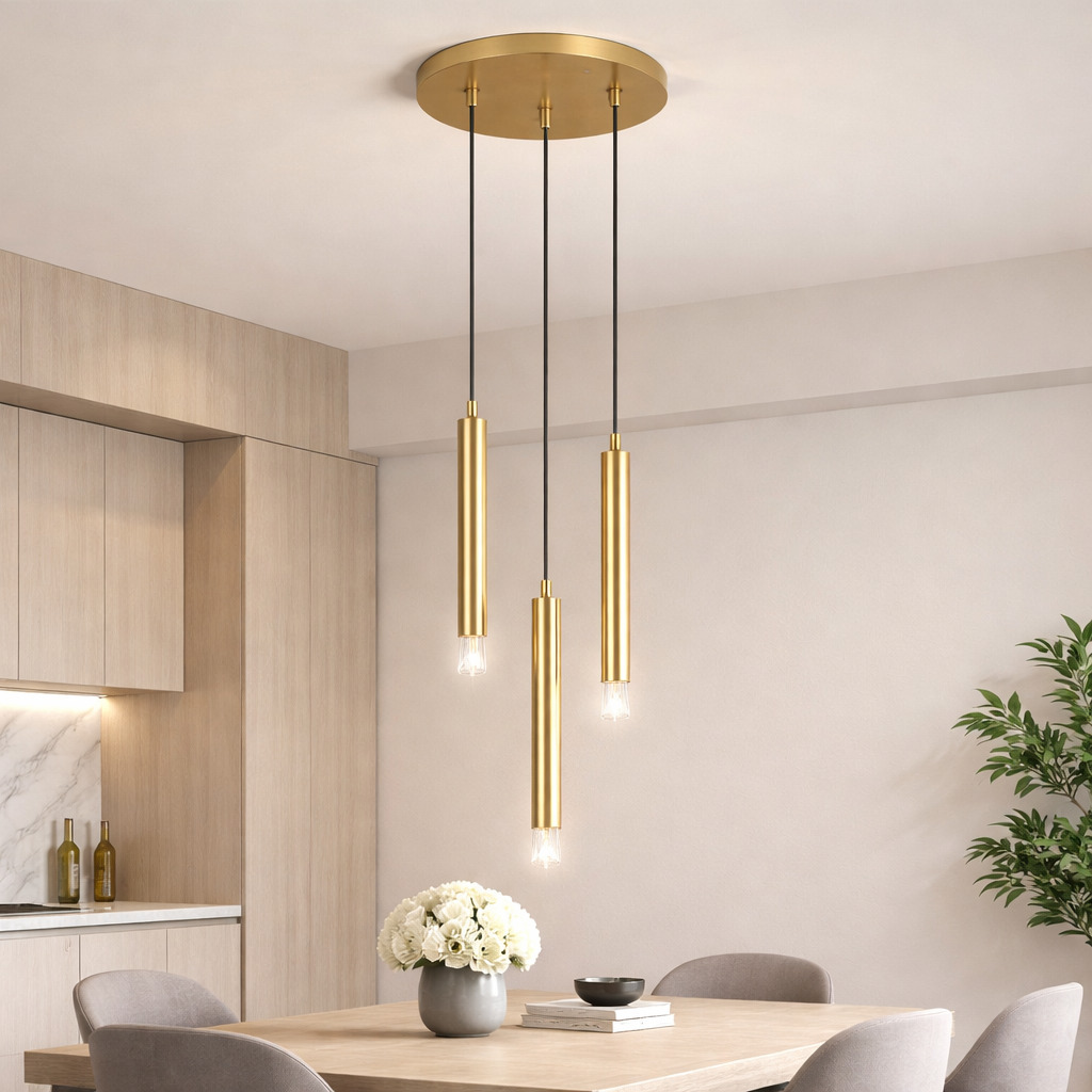 Pendul Ramira, 3 x G9, Auriu