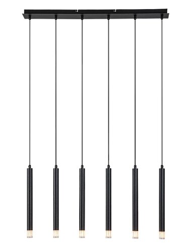 Pendul Ramira, 6 x G9, Negru