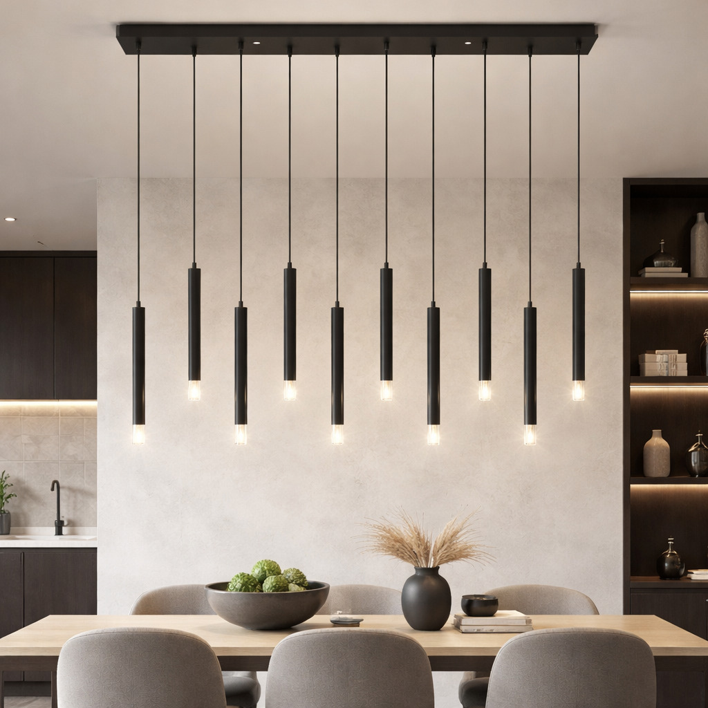 Pendul Ramira, 10 x G9, Negru