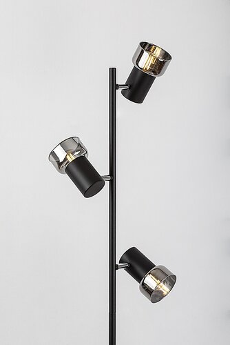 Lampadar Hatice, 3 x E14, Negru