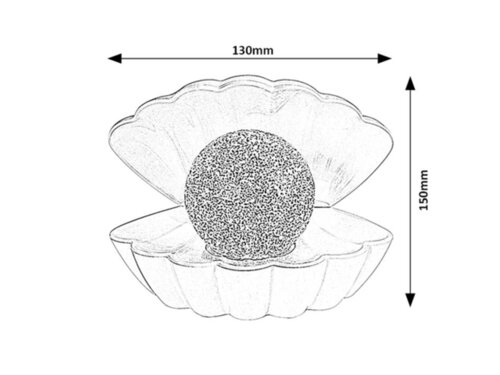 Lampa de veghe Scoica Sparkly LED RGB