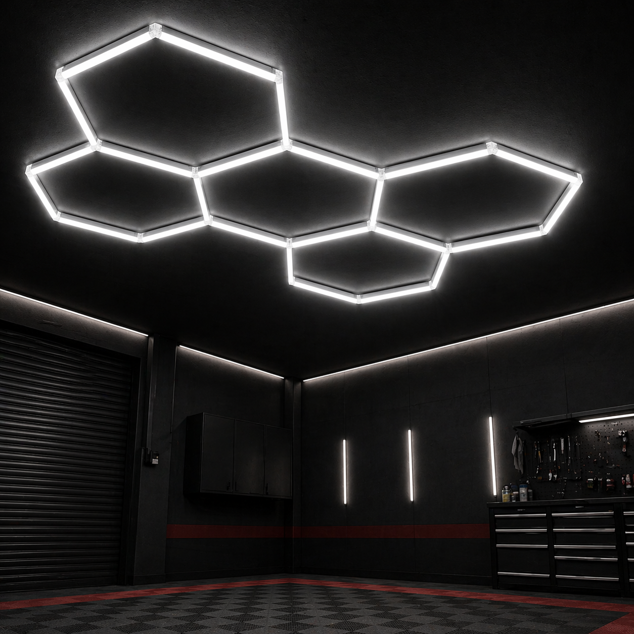 HoneyComb LED - 5 Hexagoane, 192W, 235 X 162CM