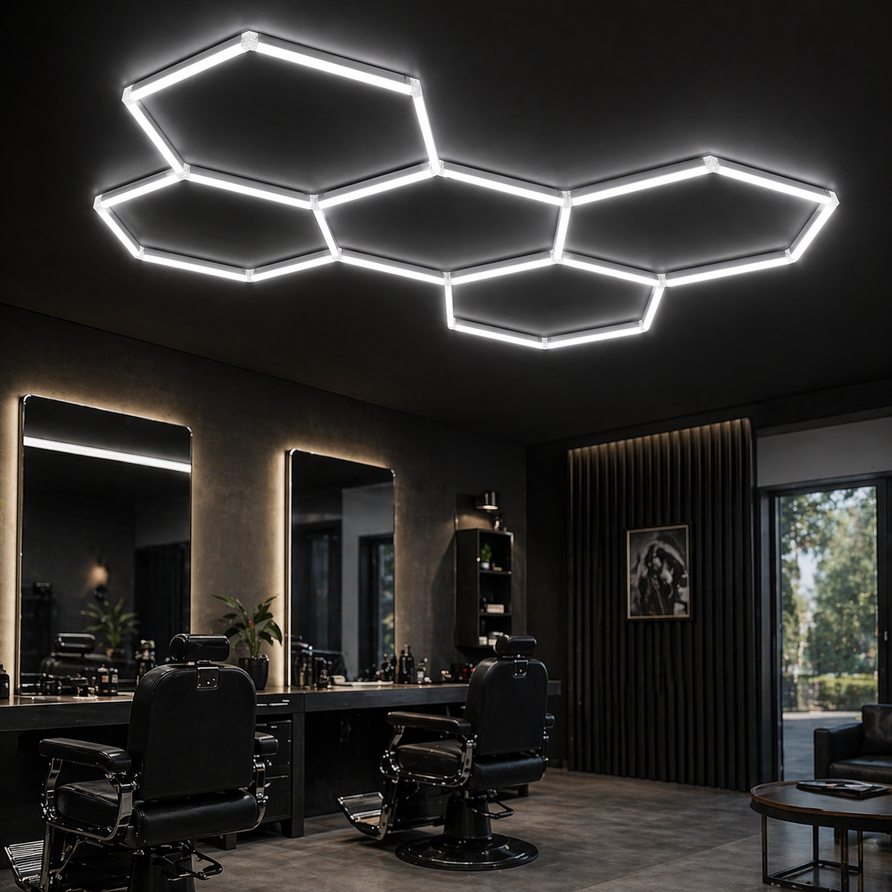 HoneyComb LED - 5 Hexagoane, 192W, 235 X 162CM