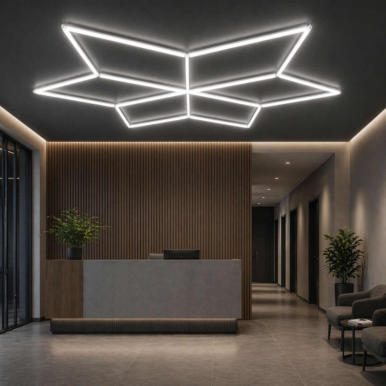 HoneyComb LED - Stea, 6 module, 126W, 162 X 140CM