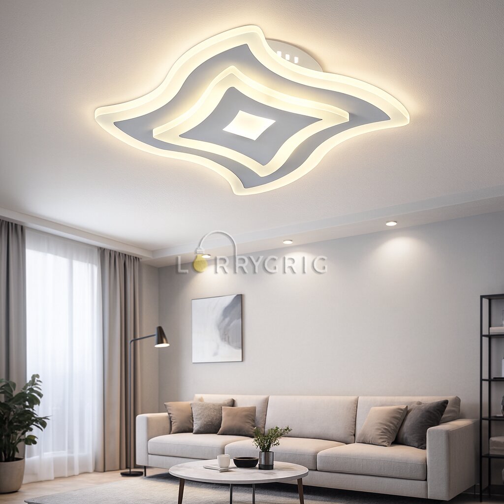 Aplica LED Wavy, 50W, 3 tipuri de lumina, Alb