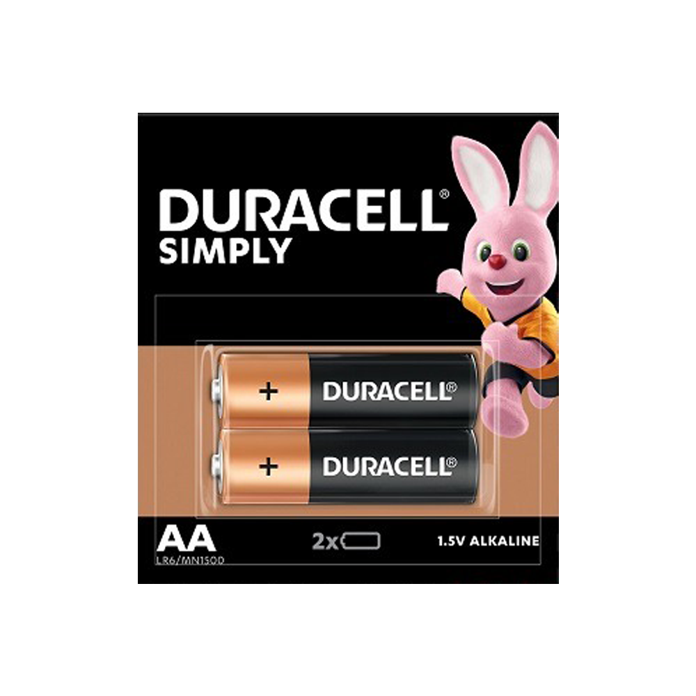 Set 2 Baterii Duracell Simply, AA / LR6