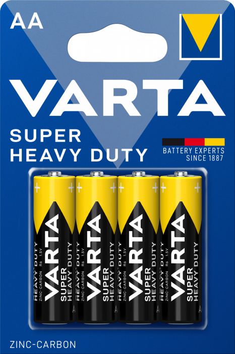 Set 4 Baterii Varta Superlife, zinc - carbon, AA / LR6