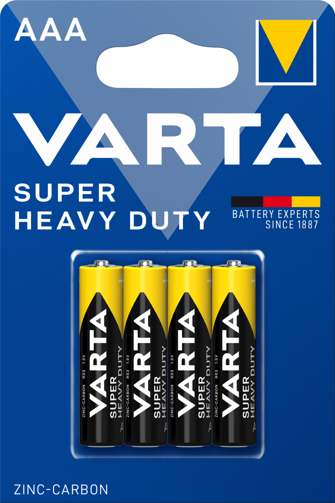 Set 4 Baterii Varta Superlife, zinc - carbon, AAA / LR3