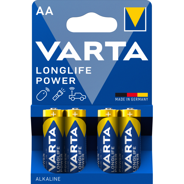 Set 4 Baterii Varta Longlife Power, AA / LR6