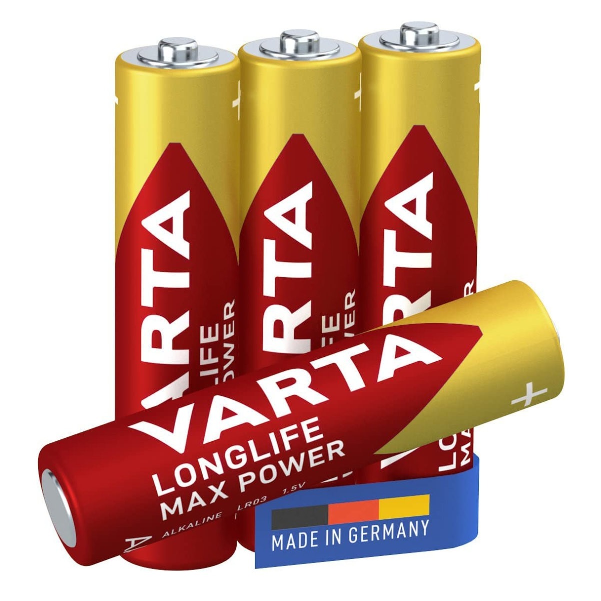 Set 4 Baterii Varta Longlife Max Power, AA / LR6