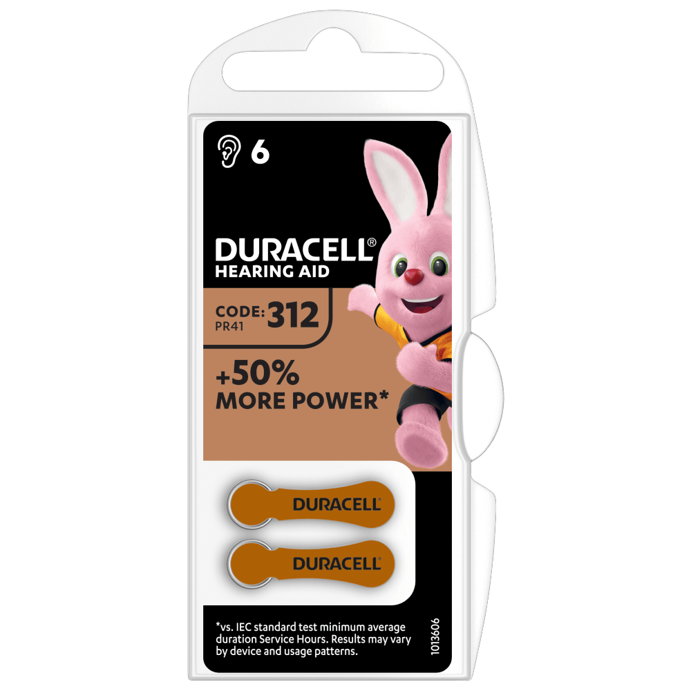 Baterii Duracell pentru aparate auditive – 312