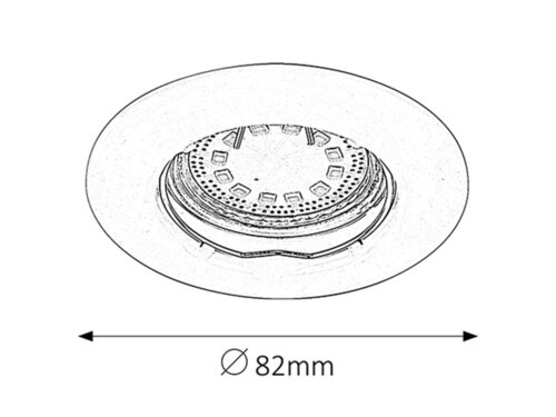 Spot Lite, 1 x GU10, alb, IP44/IP40