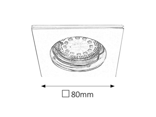 Spot Lite, 1 x GU10, crom satin, IP44/IP40