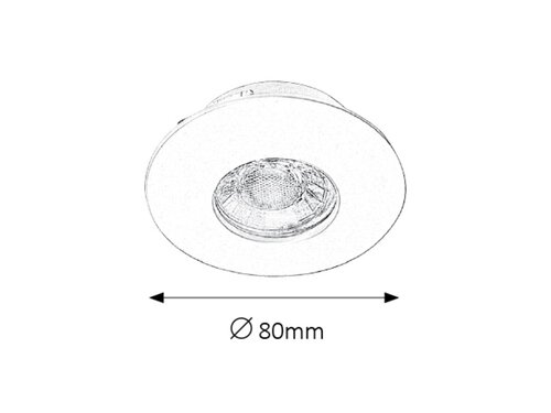 Spot Randy LED, 4W, 350lm, lumina calda (3000K), IP44/IP20