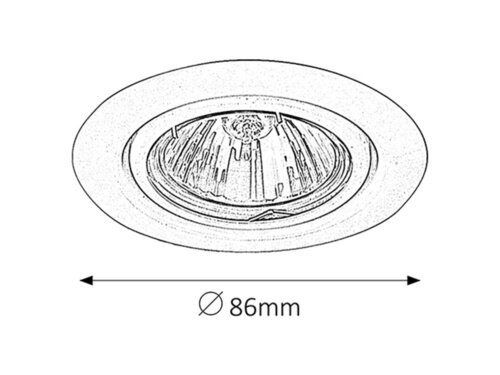 Spot Relight, 1 x GU5.3 12V, crom, IP20