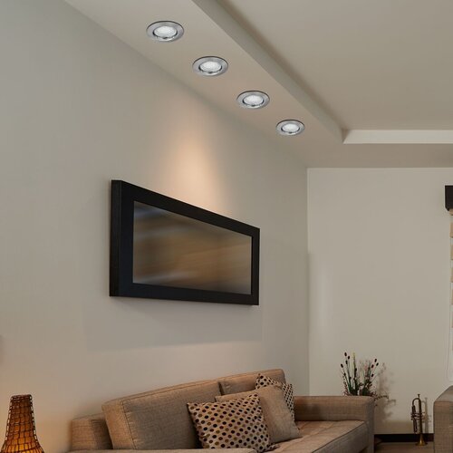 Spot Lite, 1 x GU10, crom satin, IP44/IP40