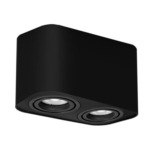 Spot Kobald, 2 x GU10, negru mat